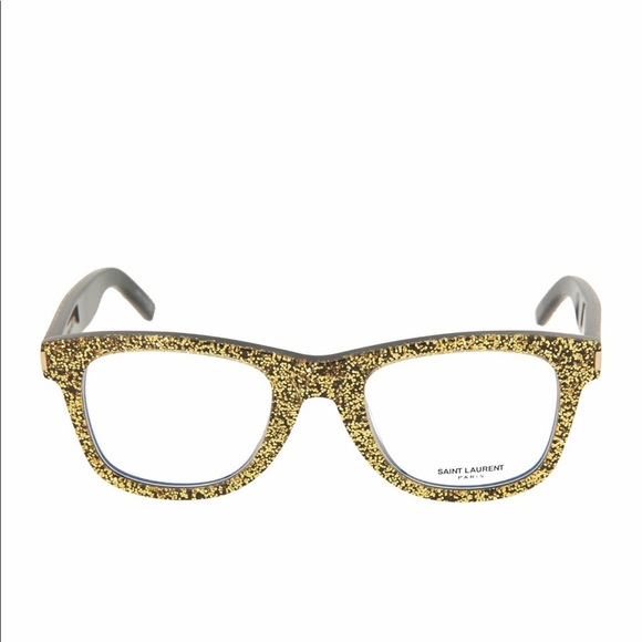 NWT- SAINT LAURENT GLITTERY OPTICAL GLASSES - Picture 2 of 4